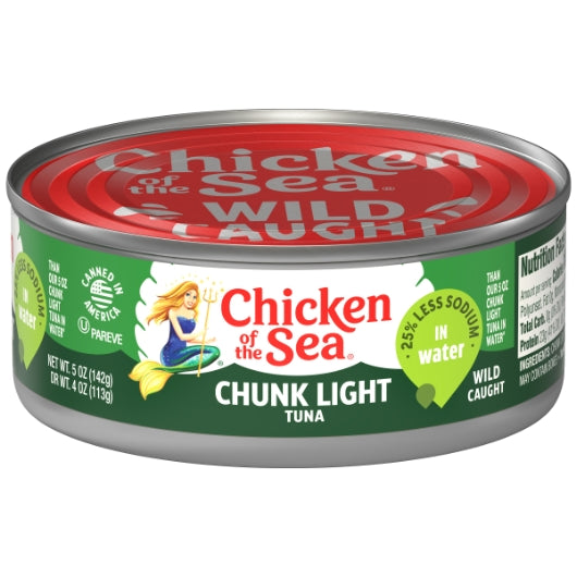 Chicken of the Sea Chunk Light Tuna in Water 50% Less Sodium 24/5 ounce