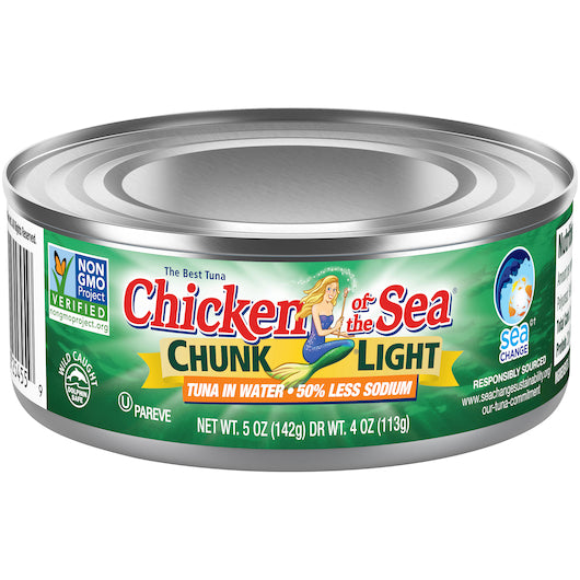 Chicken of the Sea Chunk Light Tuna in Water 50% Less Sodium 24/5 ounce