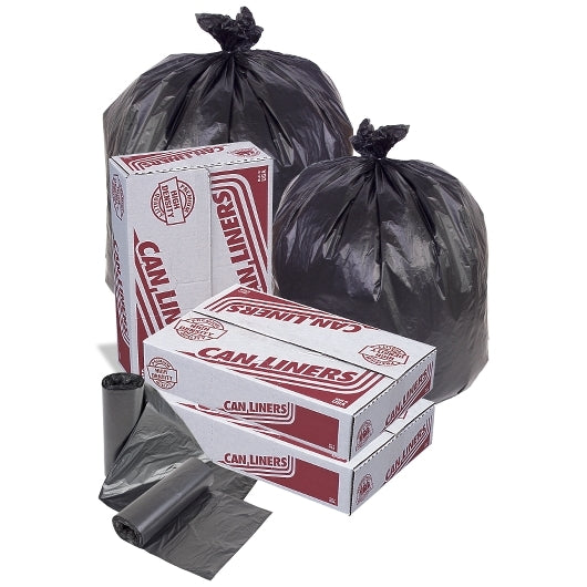 43x48,22 Mic,56-GLUTTON,Black,Star,Perf Roll,150(10/15 Count - 56 Gallon Bag),No Print,