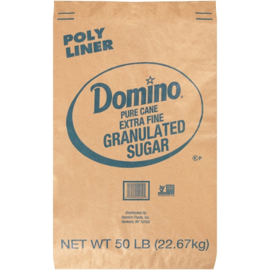 DOMINO SUGAR EXTRA FINE GRANULATED SUGAR, 1 -50  LB