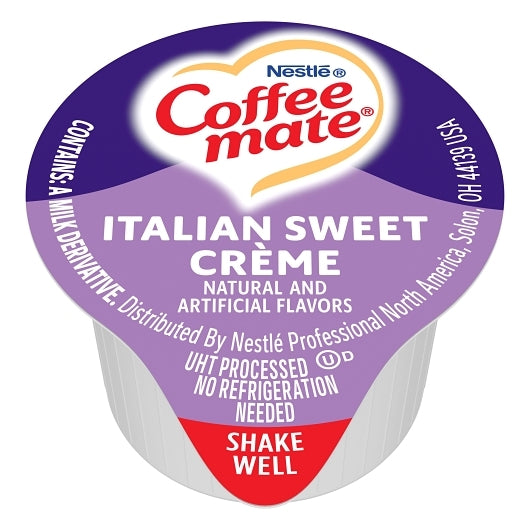 NESTLE COFFEE-MATE Coffee Creamer Italian Sweet Creme Flavor, Liquid Creamer Singles - 0.375 fl oz,