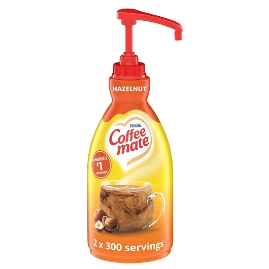 NESTLE COFFEE MATE Coffee Creamer Hazelnut Liquid Concentrate Pump Bottle - 50.7 fl. Oz.