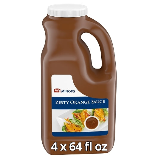 Minor's Zesty Orange Sauce 0.5 Gallon (Pack of 4)