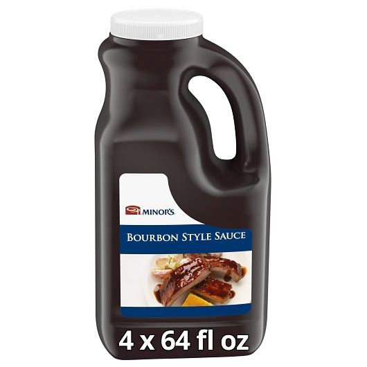 Minor's Bourbon Style Sauce RTU 4 x 0.5 gallon