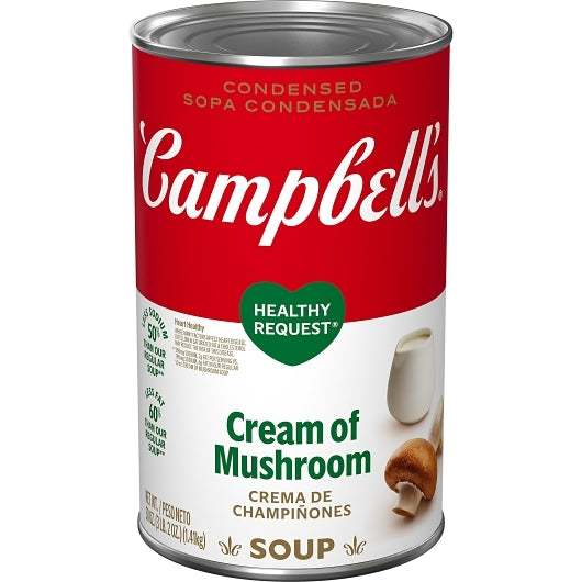 CAMPBELL'S CLASSIC HEALTHY REQUEST CREAM OF MUSHROOM CONDENSED SOUP, 12 - 50 OZ