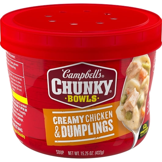 CAMPBELL'S CHUNKY CHICKEN & DUMPLINGS SOUP, 8- 15.25 OZ