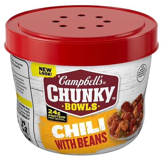 CAMPBELL'S CHUNKY CHILI WITH BEANS, 8 - 15.25OZ