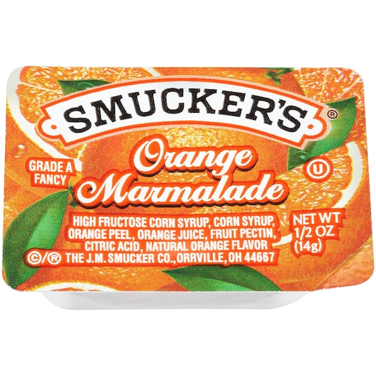 Smucker's 1/2 Ounce Orange Marmalade Plastic