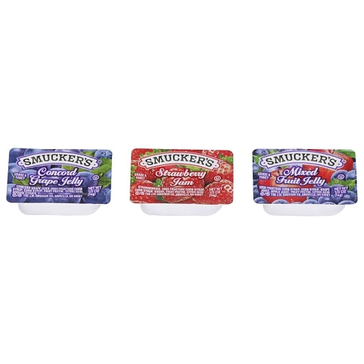 Smucker's 1/2 Ounce Assortment 4 Plastic