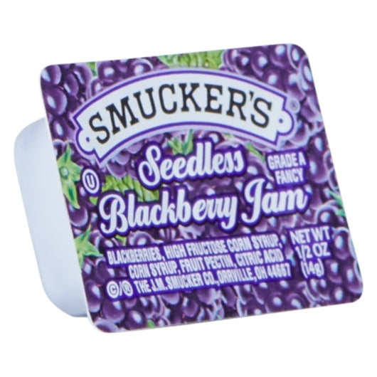 Smucker's 1/2 Ounce Seedless Blackberry Jam Plastic
