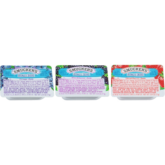 Smucker's 3/8 Oz Sugar Free Assortment Plastic