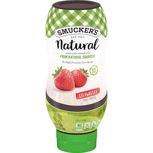 Smucker's 19 Ounce Natural Strawberry SqueezeSpread