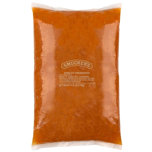Smucker's 8.25 Pound Apricot Preserve Bulk Pouch Case