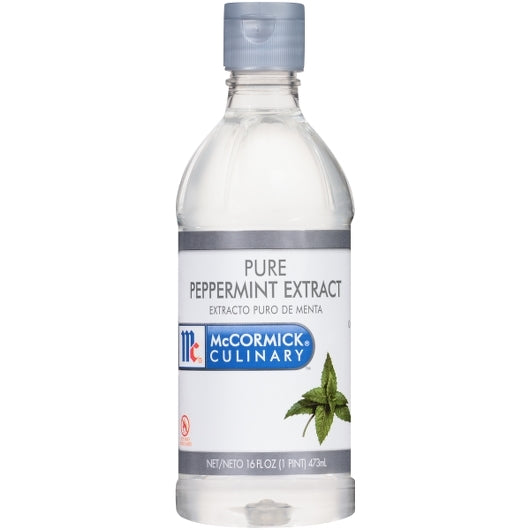 McCormick Culinary Pure Peppermint Extract, 16 fl oz (Case of 6)