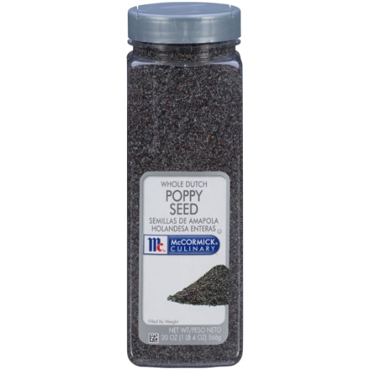 McCormick Culinary Whole Dutch Poppy Seed, 20oz (Case of 6)