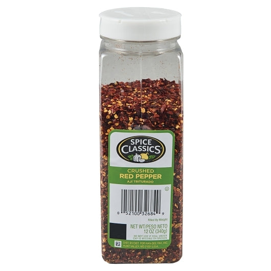 Spice Classics Crushed Red Pepper, 12 oz (Case of 6)