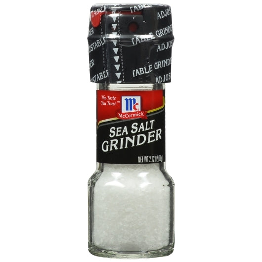 McCormick Culinary Sea Salt Grinder, 2.12 oz (Case of 36)