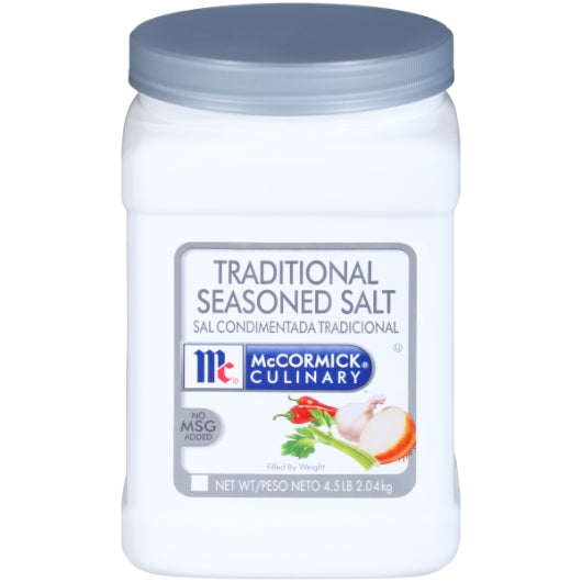 MCCORMICK CULINARY TRADITIONAL SEASONED SALT 4.5  LB