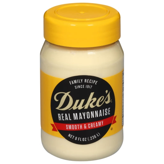 DUKE'S MAYONNAISE JAR, 12 - 8 OZ