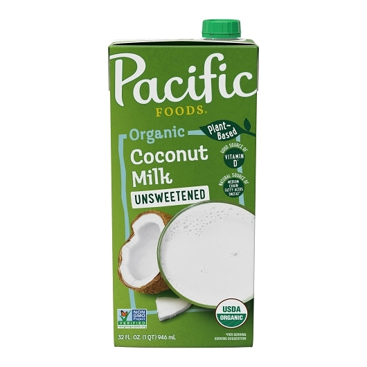 Pacific Foods Organic Coconut Unsweetened Plant-Based Beverage, 32oz