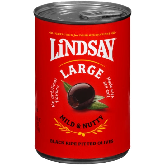 Lindsay Large Black Ripe Pitted Olives 6oz Can