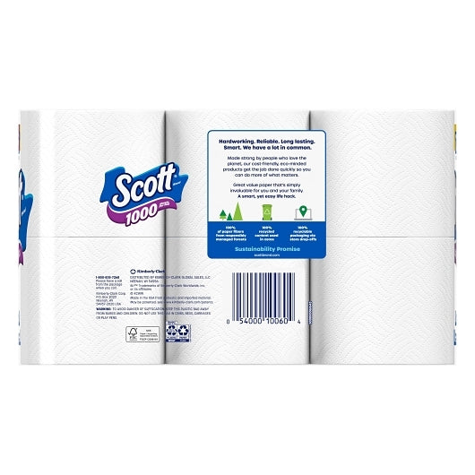 SCOTT BATH TISSUE 12 PK 1000 FSC MI