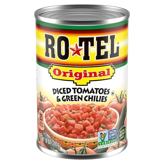 ROTEL Original Diced Tomatoes and Green Chilies, 10 oz. (Pack of 24)