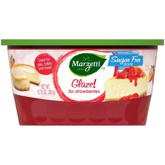 MARZETTI SUGAR FREE STRAWBERRY GLAZE, 6 - 12.75 OZ