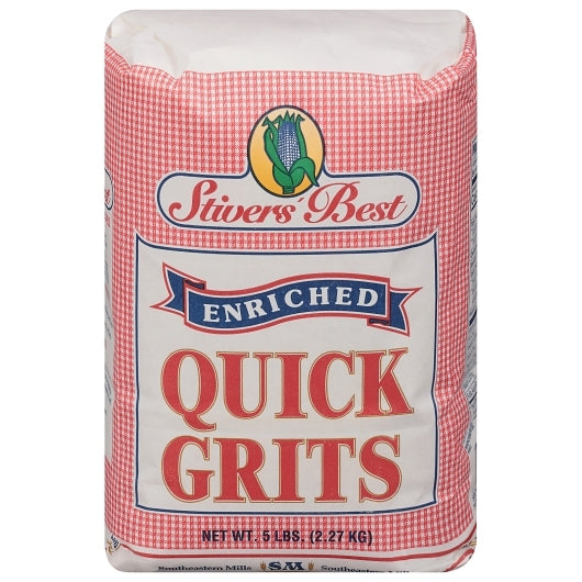 STIVER'S BEST WHITE GRITS QUICK ENRICHED, 8 -5 LB