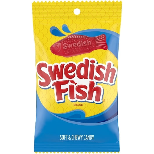 SWEDISH FISH BERRY FAT FREE SOFT CANDY 8 OZ x12