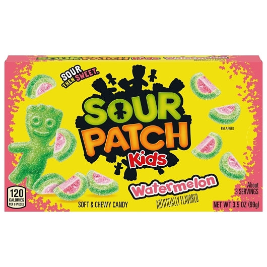SOUR PATCH WATERMELON SOFT CANDY FAT FREE 3.5Z 12