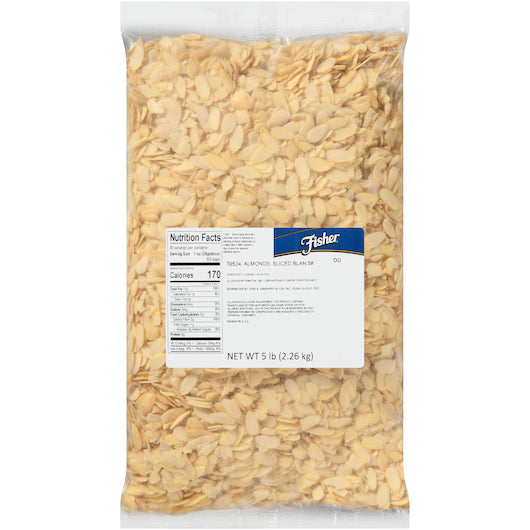 5 POUND FISHER ALMOND BLANCHED SLICED