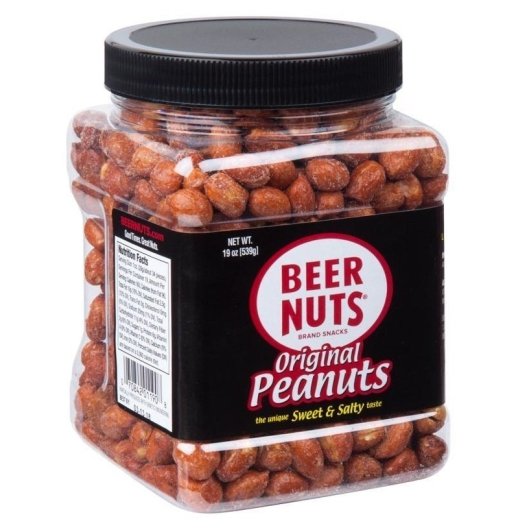 BEER NUTS 19 oz Peanut Jar