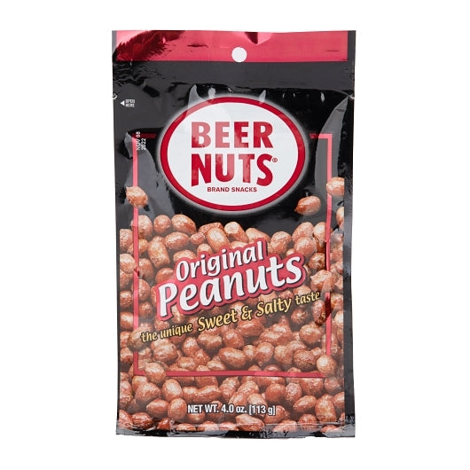 BEER NUTS Original Peanuts 4oz Bags 12pk Case