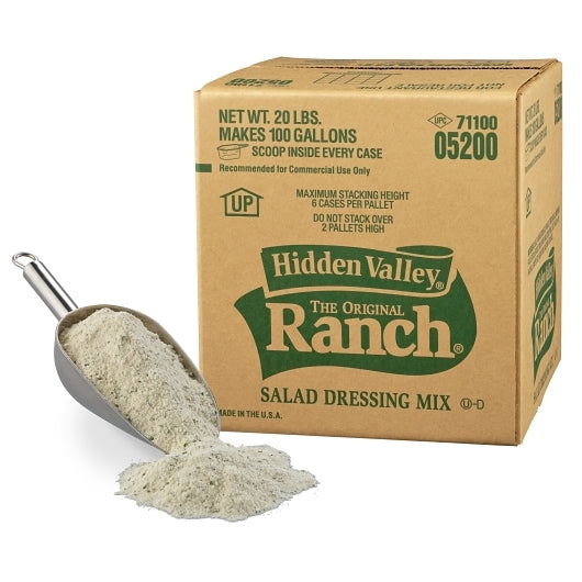 HIDDEN VALLEY ORIGINAL RANCH BAG IN BOX MIX DRESSING BULK, 1 - 20 LB