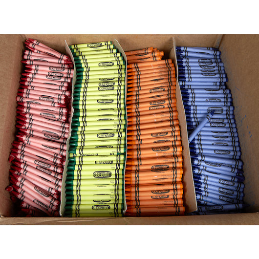 Crayons, 3,000 ct. Regular, Four Color (Bulk)