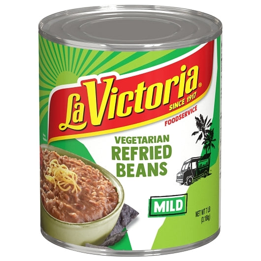 LA VICTORIA Vegetarian Refried Beans 6-Pack, 42 LB, [Alternate ID 07816]