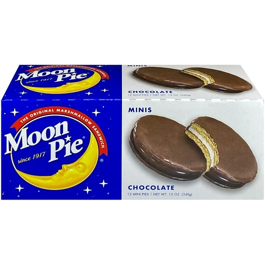 Chocolate Mini MoonPie(R) 8/12 ct. Case Marshmallow Sandwich Snack