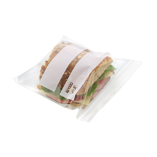 DOUBLE ZIPPER SANDWICH BAG 6.5? X 6?  PKD 5