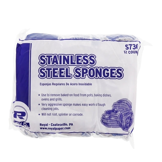Regular Stainless Steel Sponge Packed 6/12 Per Case