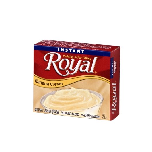 ROYAL INSTANT BANANA CREAM PUDDING & PIE FILLING, 12 - 1.85 OZ