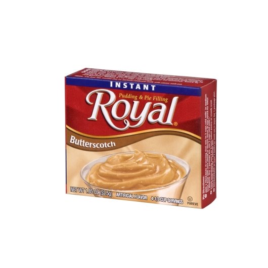 ROYAL INSTANT BUTTERSCOTCH PUDDING & PIE FILLING, 12 - 1.85 OZ