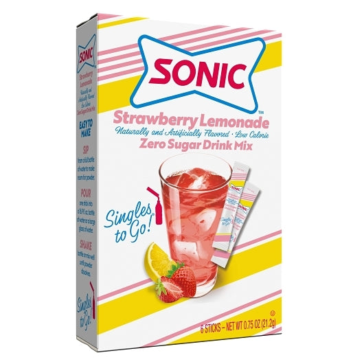SONIC STRAWBERRY LEMONADE SINGLES TO GO, 12 -6 CNT