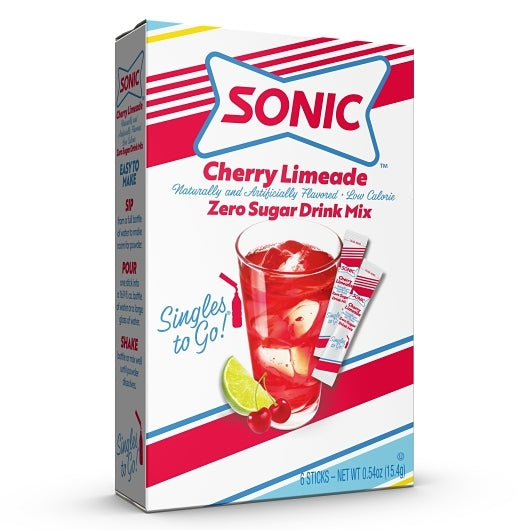 SONIC CHERRY LIMEADE SINGLES TO GO, 12 - 6 CNT