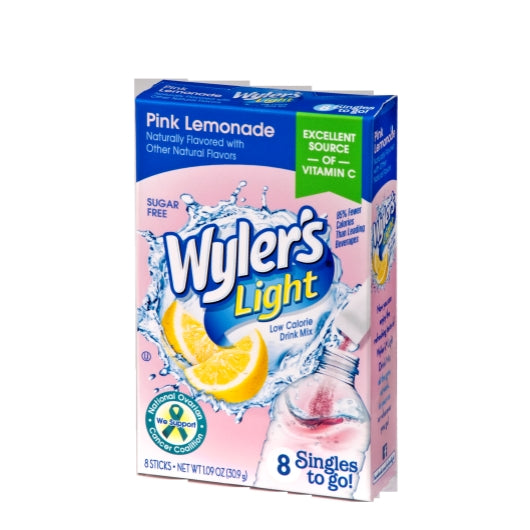 WYLER'S PINK LEMONADE DRINK MIX SIN