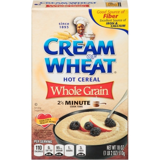 Cream of Wheat Whole Grain Hot Cereal 2 and ahalf minutes