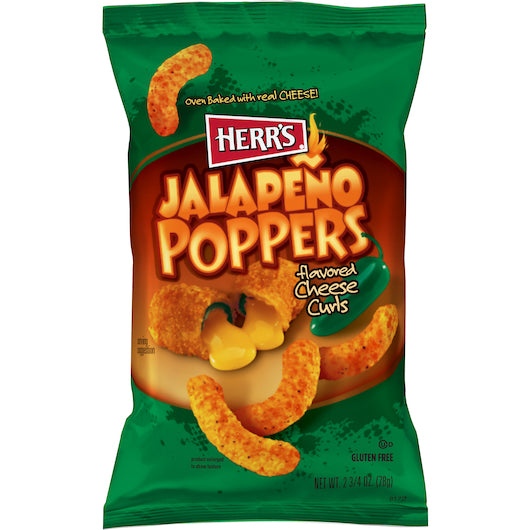 HERR FOODS INC JALAPENO POPPER CURL, 12 - 2.75 OZ