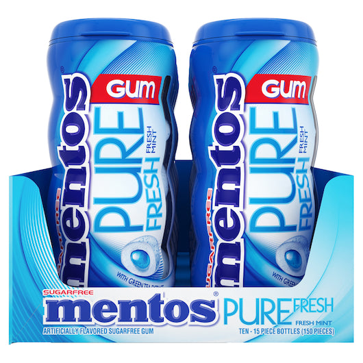 12/10ct MENTOS SF GUM POCKET BOTTLE