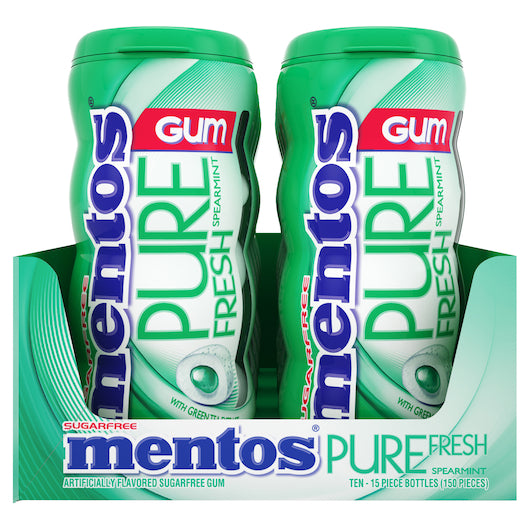 12/10ct MENTOS SF GUM POCKET BOTTLE