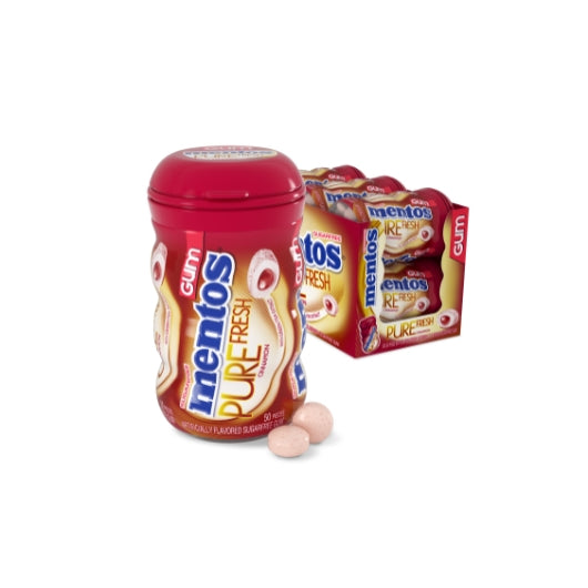 6/6ct MENTOS GUM CURVY BOTTLE CINNA